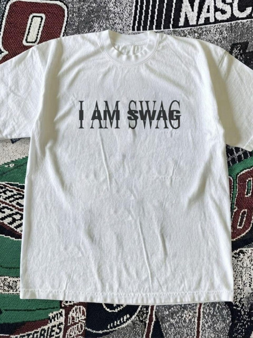 White I Am SWAG T shirt